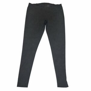J Peterman Cotton Gray Pull On Mid- Rise Leggings Women’s Large.